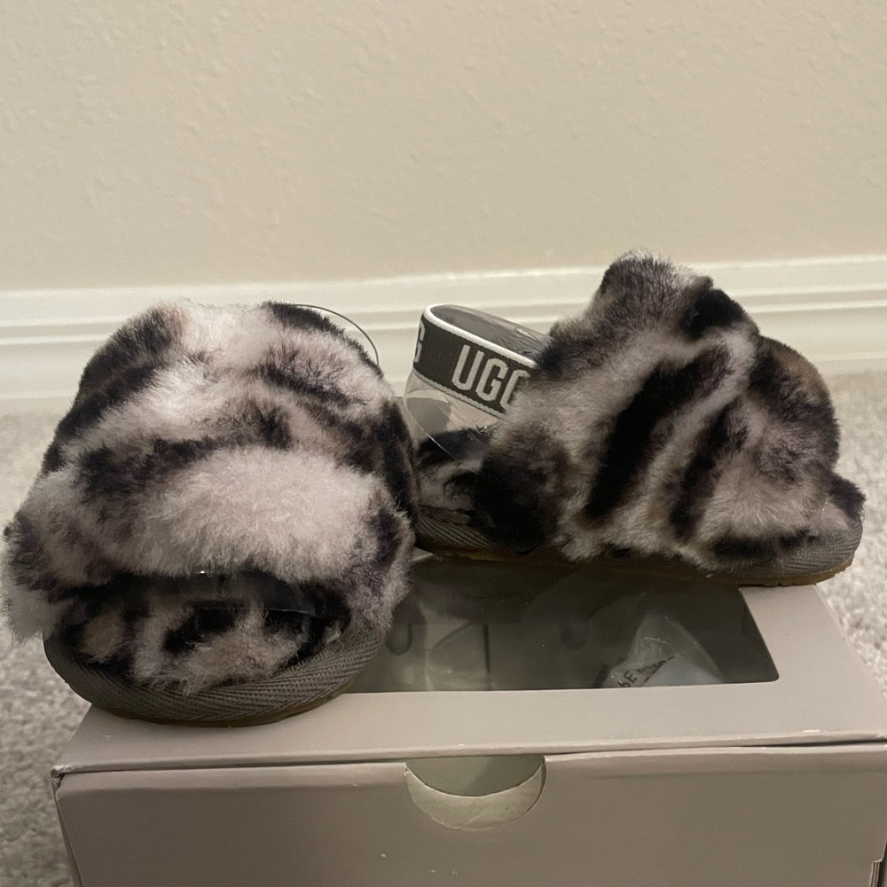 Infant Fluff Yeah Slide Panther Print